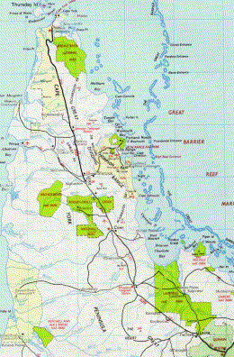 Map of Cape York showing our route