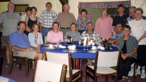 Dinner for all at the Whitecliffs Underground Motel.