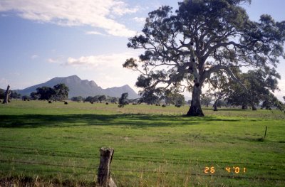 The Grampians, seen from the road to Ballarat.