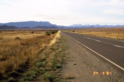 Flinders Ranges in view